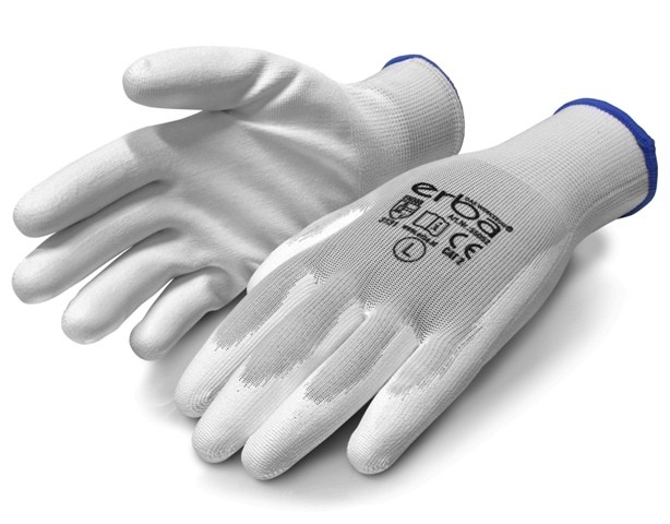 Pracovní rukavice nylonové potažené polyuretanem, velikost XL