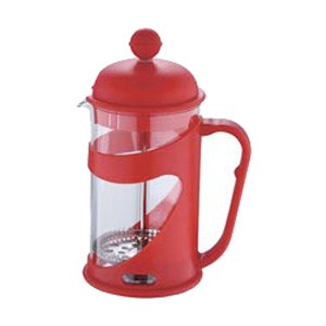 Konvička na čaj a kávu French Press 800 ml červená