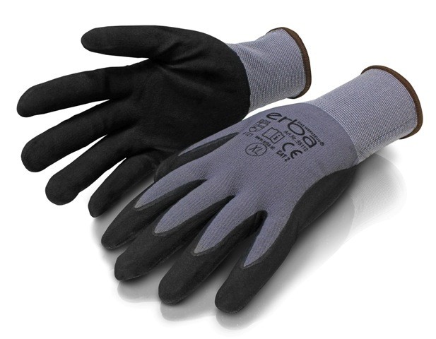 Pracovní rukavice XL polyesterové potažené latexem