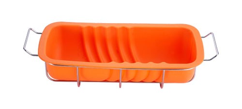Forma na srnčí hřbet ve stojanu silikonová, oranžová