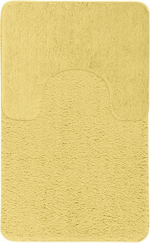 Koupelnová předložka, 2 ks, 50x80 cm a 50x40 cm, žlutá