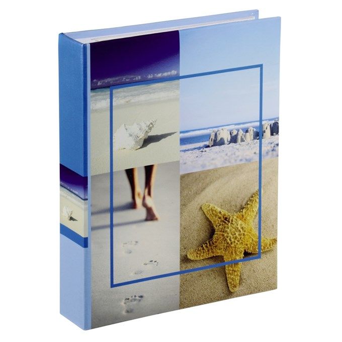 Hama album memo SEA SHELLS 10x15/200, modré, popisové štítky