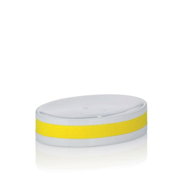 Miska na mýdlo keramika guma LALETTA žlutá
