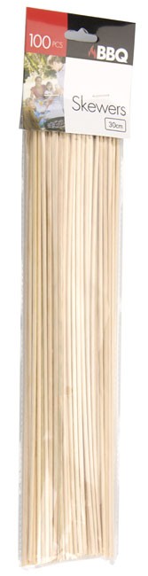 Špejle na ražničí 30 cm, 100 ks, bambus