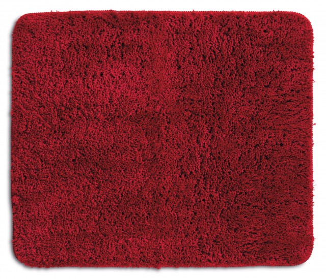 Koupelnová předložka LIVANA 100% polyester, červená 65x55cm