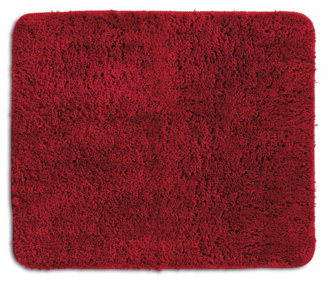 Koupelnová předložka LIVANA 100% polyester, červená 80x50cm
