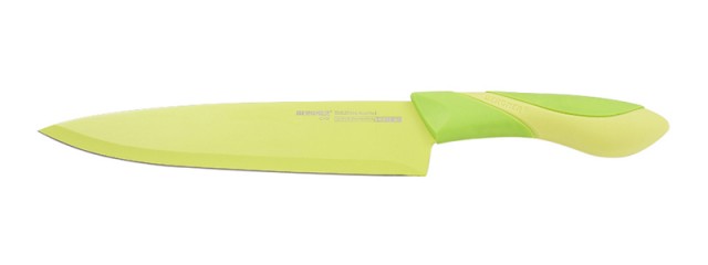 Nůž nepřilnavý kuchařský 20 cm zelená