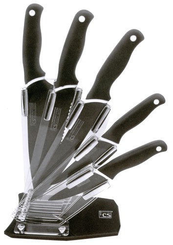 Sada nožů nepřilnavých v akrylátovém stojánku HOLTON