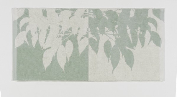Ručník LANDORA 50x100 cm zelená/bílá