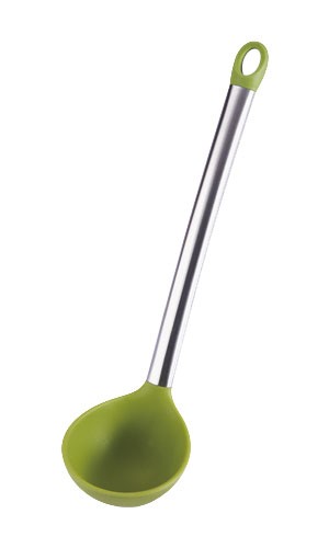 Naběračka silikonová 31cm FLEXIKITCHEN, barva zelená