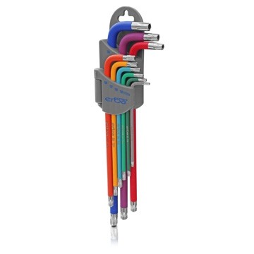 TORX klíče barevné 9 ks T10 T50 prodloužené